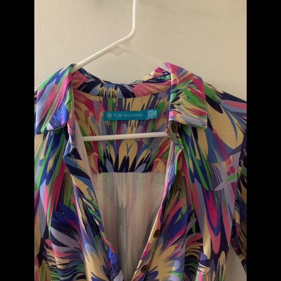 TORI RICHARD MULTICOLORED DRESS - Picture 3 of 3